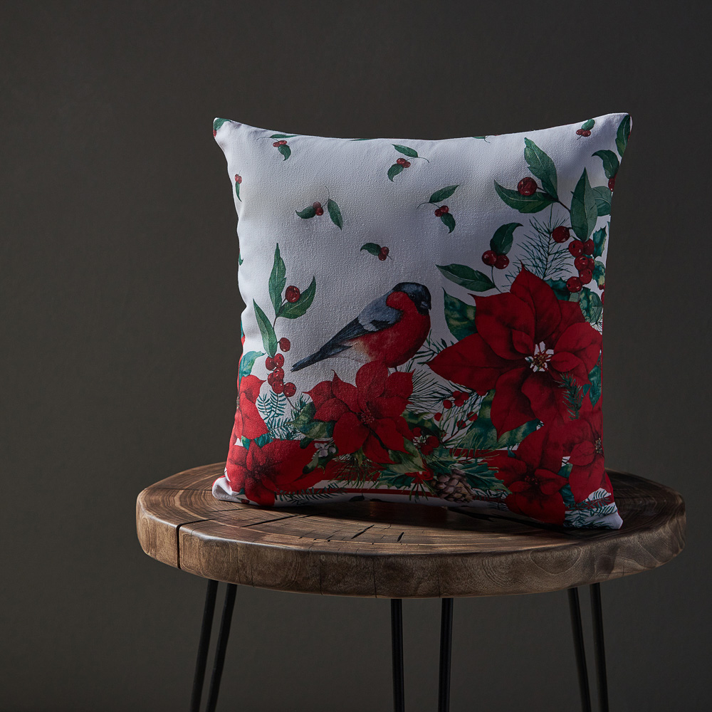 PROVANCE Винтер Чехол для подушки 40х40см, 100% хлопок, красный, арт.№ 492-170