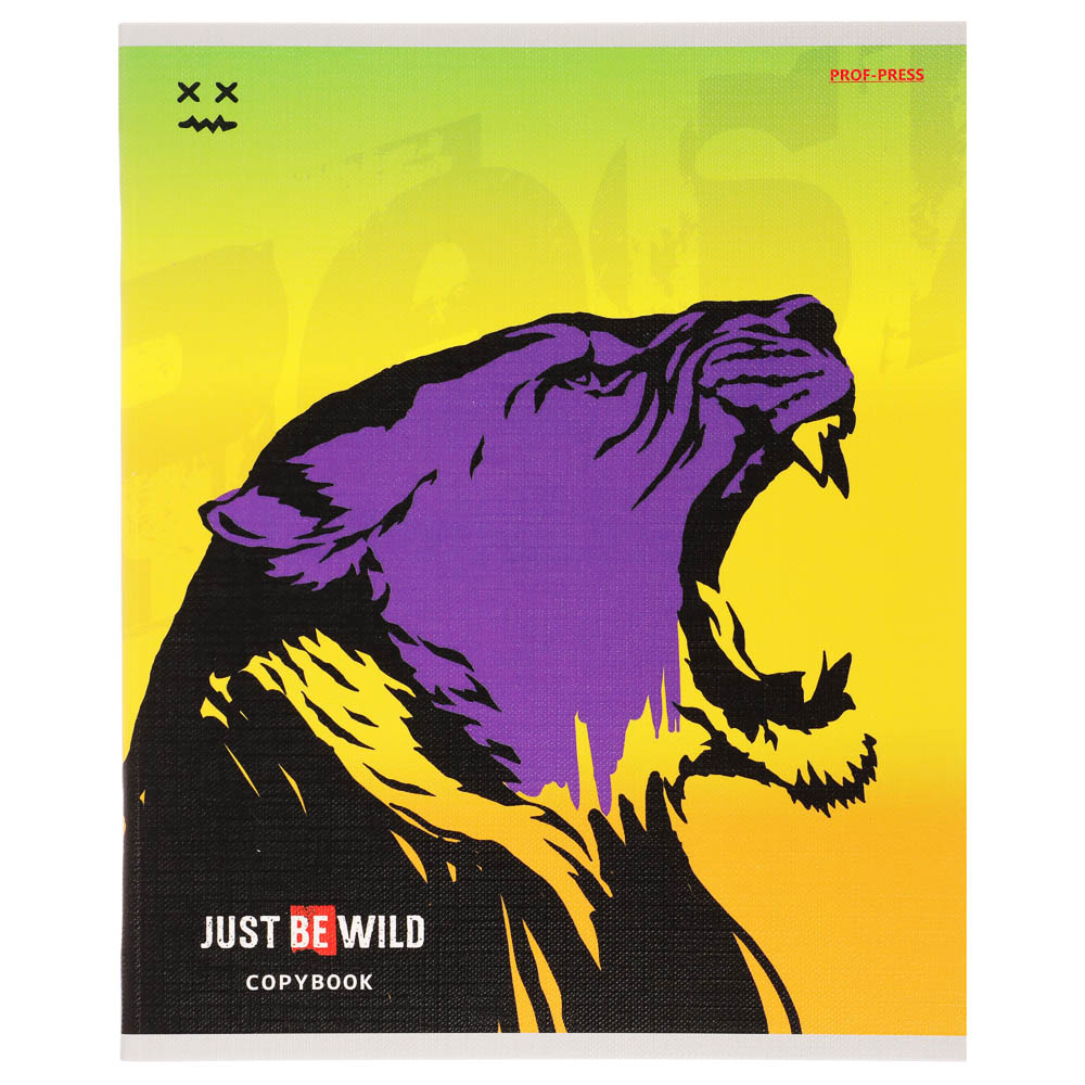 Тетрадь 48л., А5, в клетку, офсет, обл. мел.картон, скрепка, твин лак, микс, арт.№ 578-181