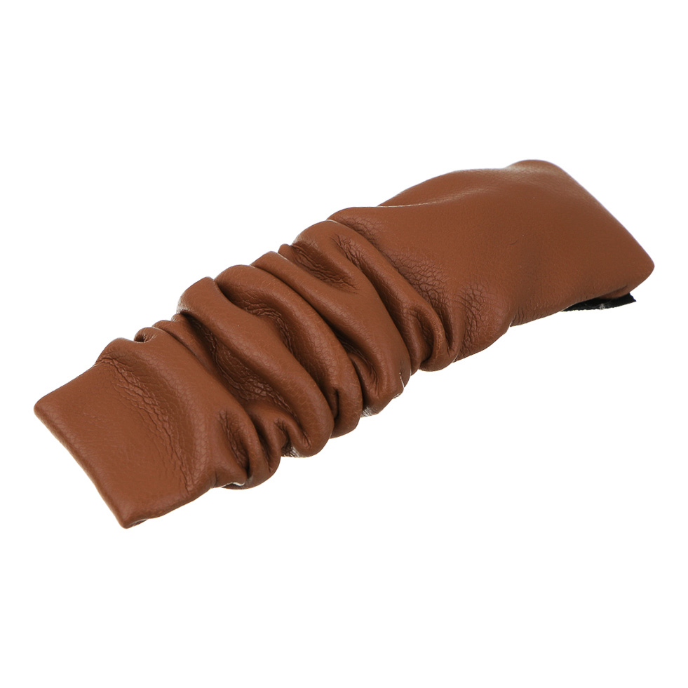 ЮНИLOOK Зажим для волос, 8см, металл, искусств.кожа, 4 цвета, ACS-91, арт.№ 321-023