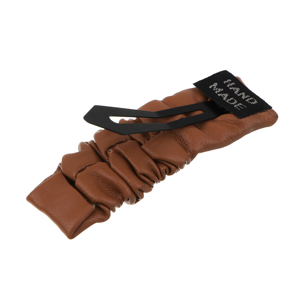 ЮНИLOOK Зажим для волос, 8см, металл, искусств.кожа, 4 цвета, ACS-91, арт.№ 321-023