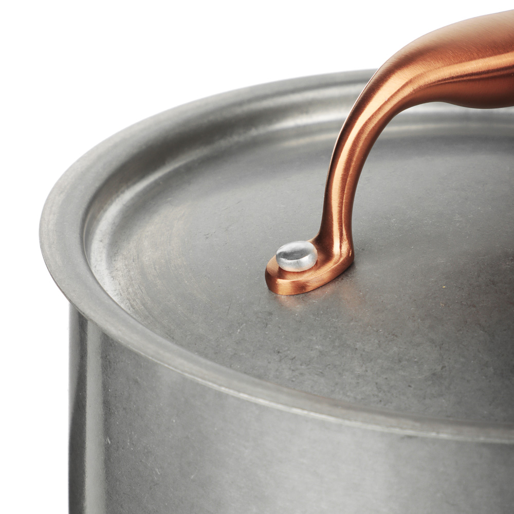 Ivlev Chef Ladoga Ковш 18х10,5см 2,5л, с нерж. крышкой, индукция, нерж.сталь 18/10, арт.№ 822-254