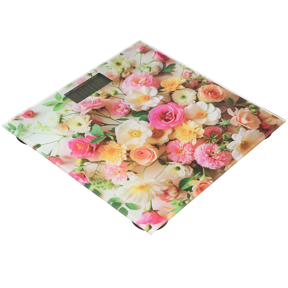 LEBEN Весы напольные электронные "Симпатия", ЖК-дисплей, макс. нагр.до 180кг, 28х28х0,5см, арт.№ 252-095