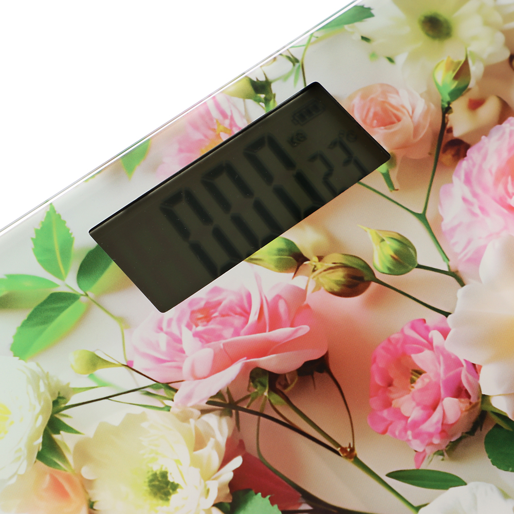 LEBEN Весы напольные электронные "Симпатия", ЖК-дисплей, макс. нагр.до 180кг, 28х28х0,5см, арт.№ 252-095