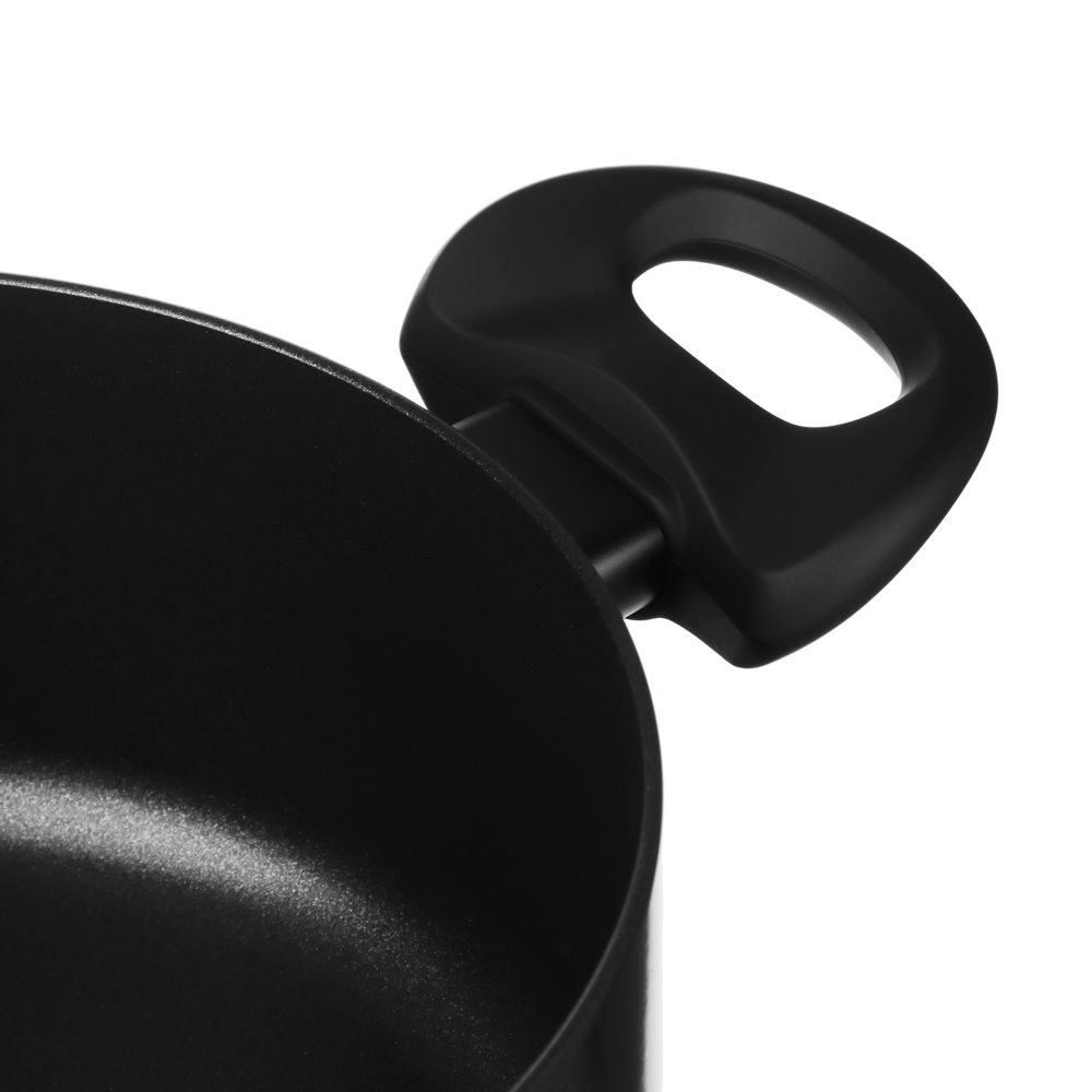 Набор посуды 11 предметов SATOSHI Графит, кастрюли 20 см, 24 см, 28 см (2,8 л, 4,6 л, 7 л), ковш 16 см (1,6 л), сковороды 24 см, 28 см, индукция, арт.№ 846-748