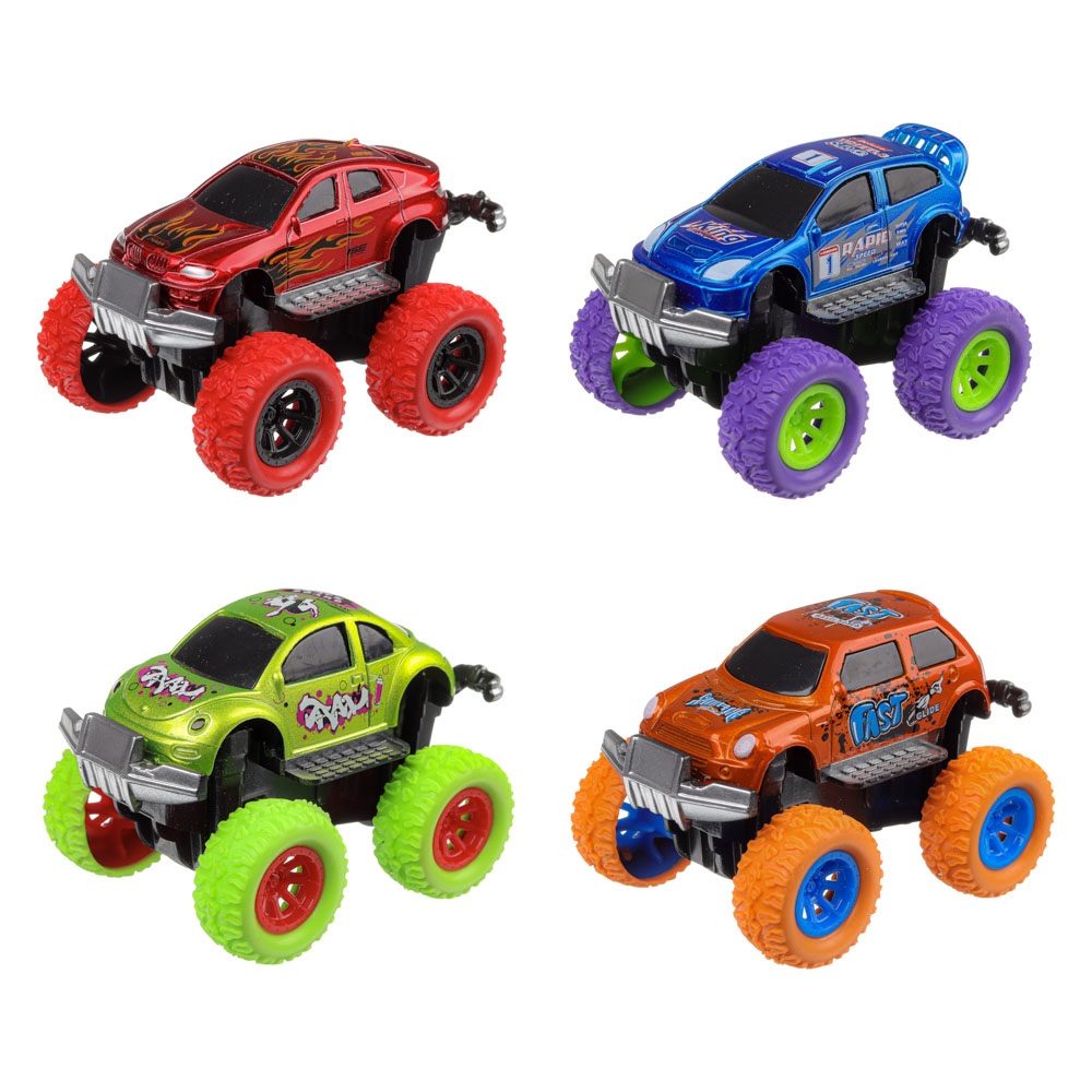 ИГРОЛЕНД Бигфут машина инерционная, металл, 8,5х3,8х3,6см, арт.№ 292-253