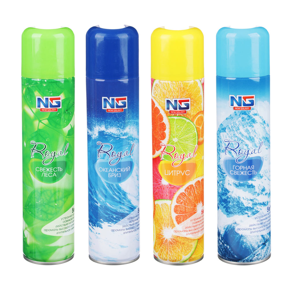 NEW GALAXY Освежитель воздуха Романтика, летнее утро, лимон, горный, морской, 300мл, арт.№ 778-084