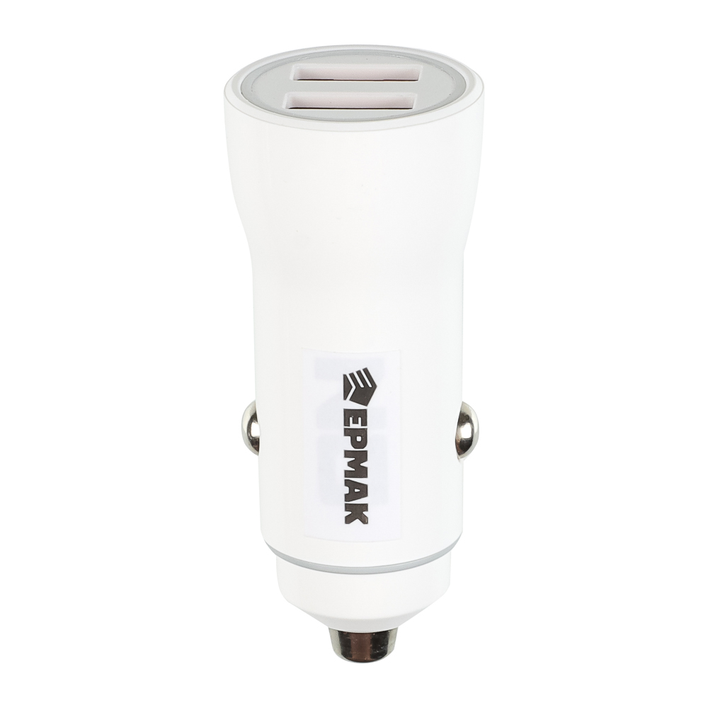 ЕРМАК Устройство зарядное автомобильное, USB QC 3.0+PD, 5В/3.1А, прозрачный пластик, арт.№ 738-023