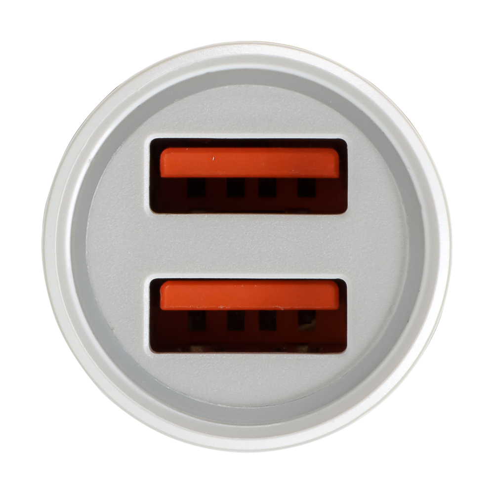 ЕРМАК Устройство зарядное автомобильное, USB QC 3.0+PD, 5В/3.1А, прозрачный пластик, арт.№ 738-023