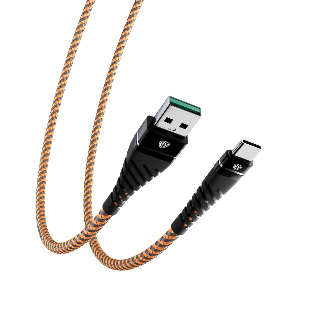 Кабель для зарядки USB(A)-Type C BY Герои, 1м., 2.4А, Быстрая зарядка QC3.0, тканная оплётка, Кощей, арт.№ 931-394
