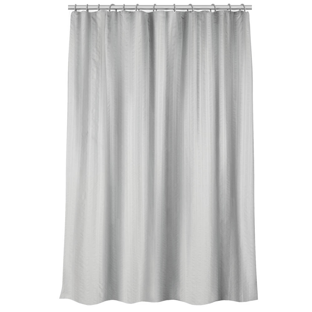 Штора для ванной 180х200см SWANNY, GRANIT5, светло-серый, полиэстер, SWC-80-24-LGR, арт.№ 461-646