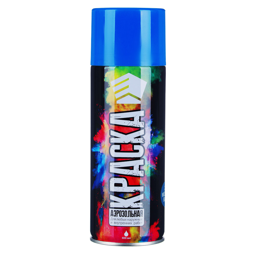 ЕРМАК Краска аэрозоль 400мл, синяя (9001/21), арт.№ 759-054