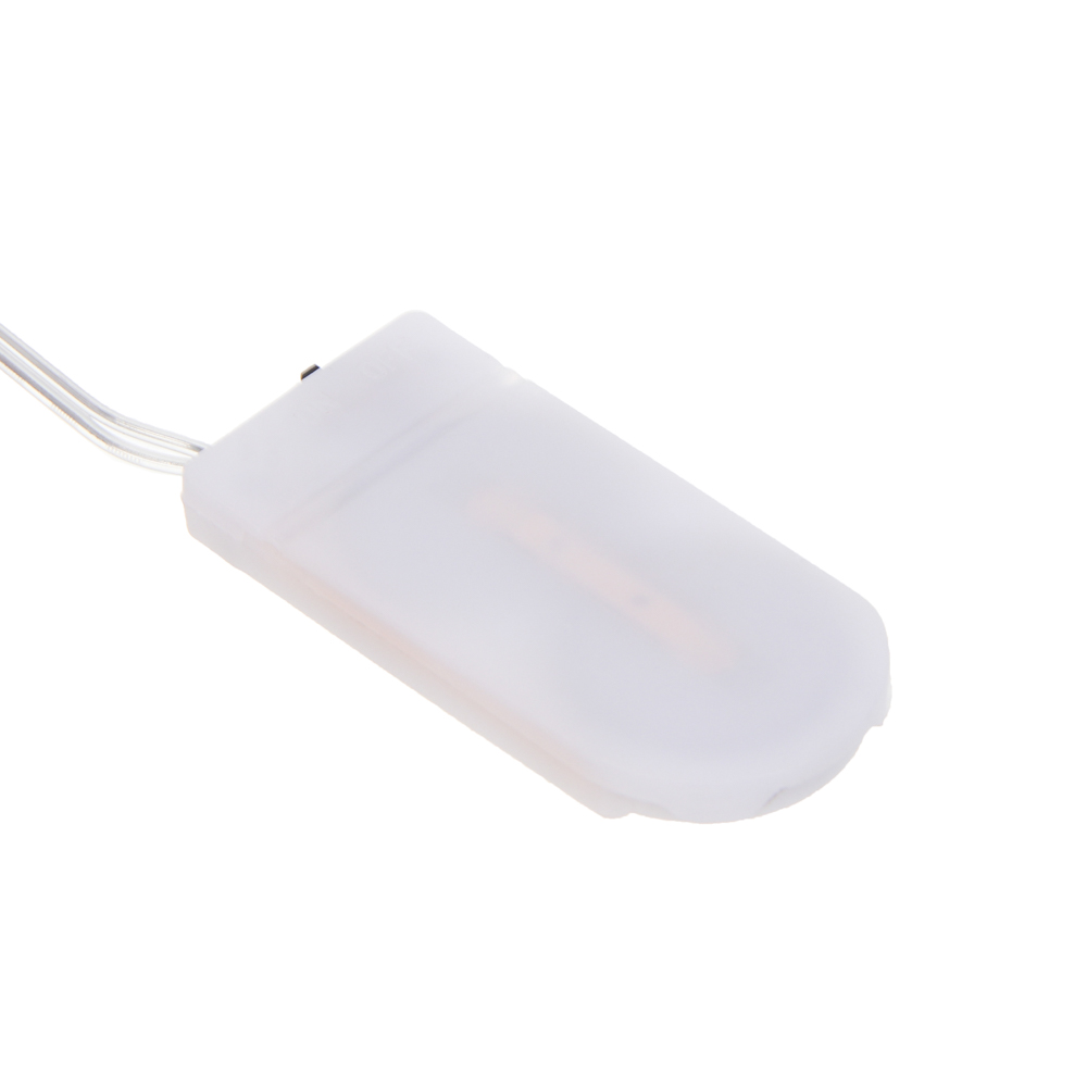 Гирлянда нить росы 3 м СНОУ БУМ, 30 LED ламп, постоянное свечение мульти, проволока серебряный цвет, 2xCR2032, арт.№ 384-336