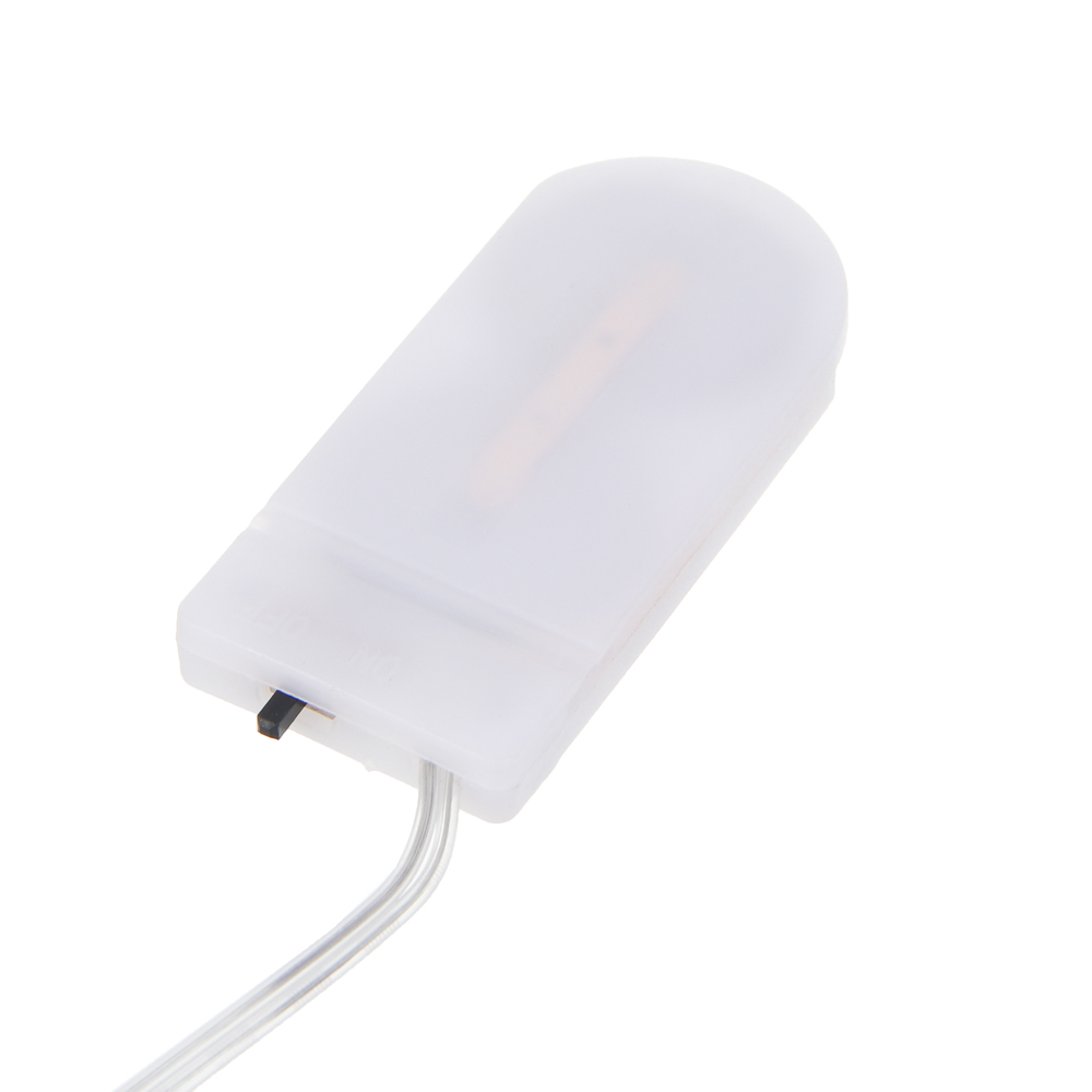 Гирлянда нить росы 3 м СНОУ БУМ, 30 LED ламп, постоянное свечение мульти, проволока серебряный цвет, 2xCR2032, арт.№ 384-336