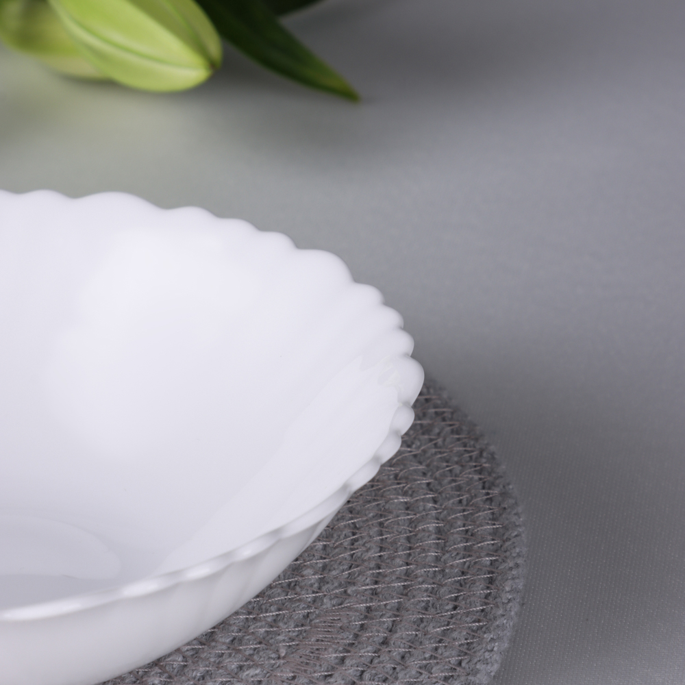 MILLIMI Бьянко Плюс Салатник, опаловое стекло, 16.5см,400мл, арт.№ 818-024