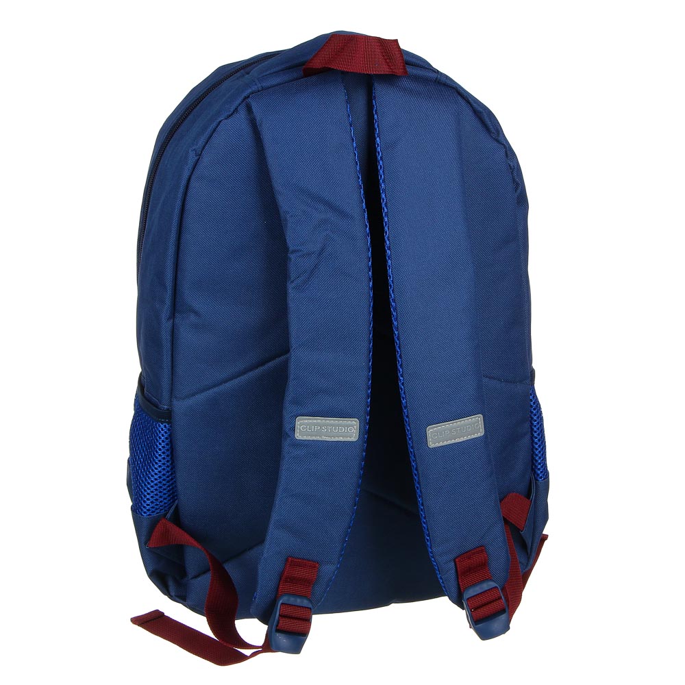 Хайскул Рюкзак подростковый, 38x30x14см, ПЭ, 1 отделение, 3 кармана, уплотненные лямки, арт.№ 254-441