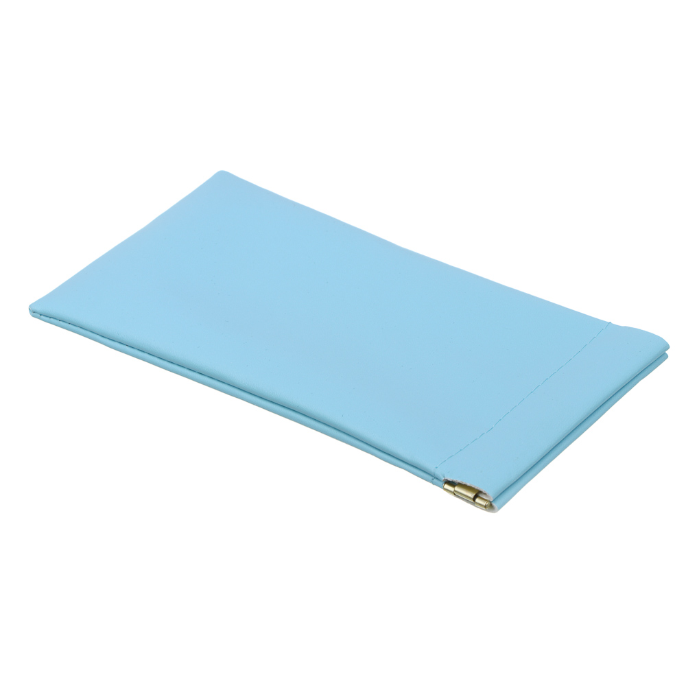 ЮL Чехол для очков мягкий с зажимом, ПУ, 18х8,5см, 5 цветов, арт.№ 339-111