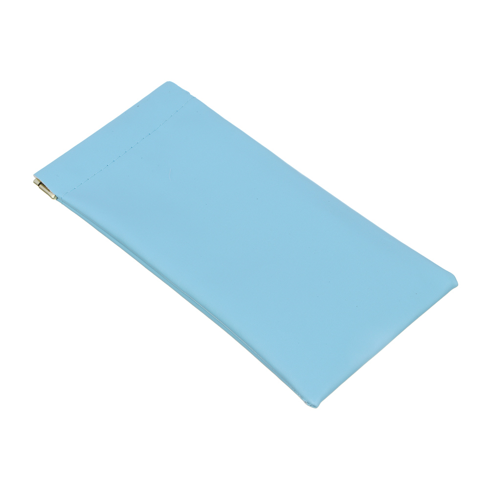 ЮL Чехол для очков мягкий с зажимом, ПУ, 18х8,5см, 5 цветов, арт.№ 339-111