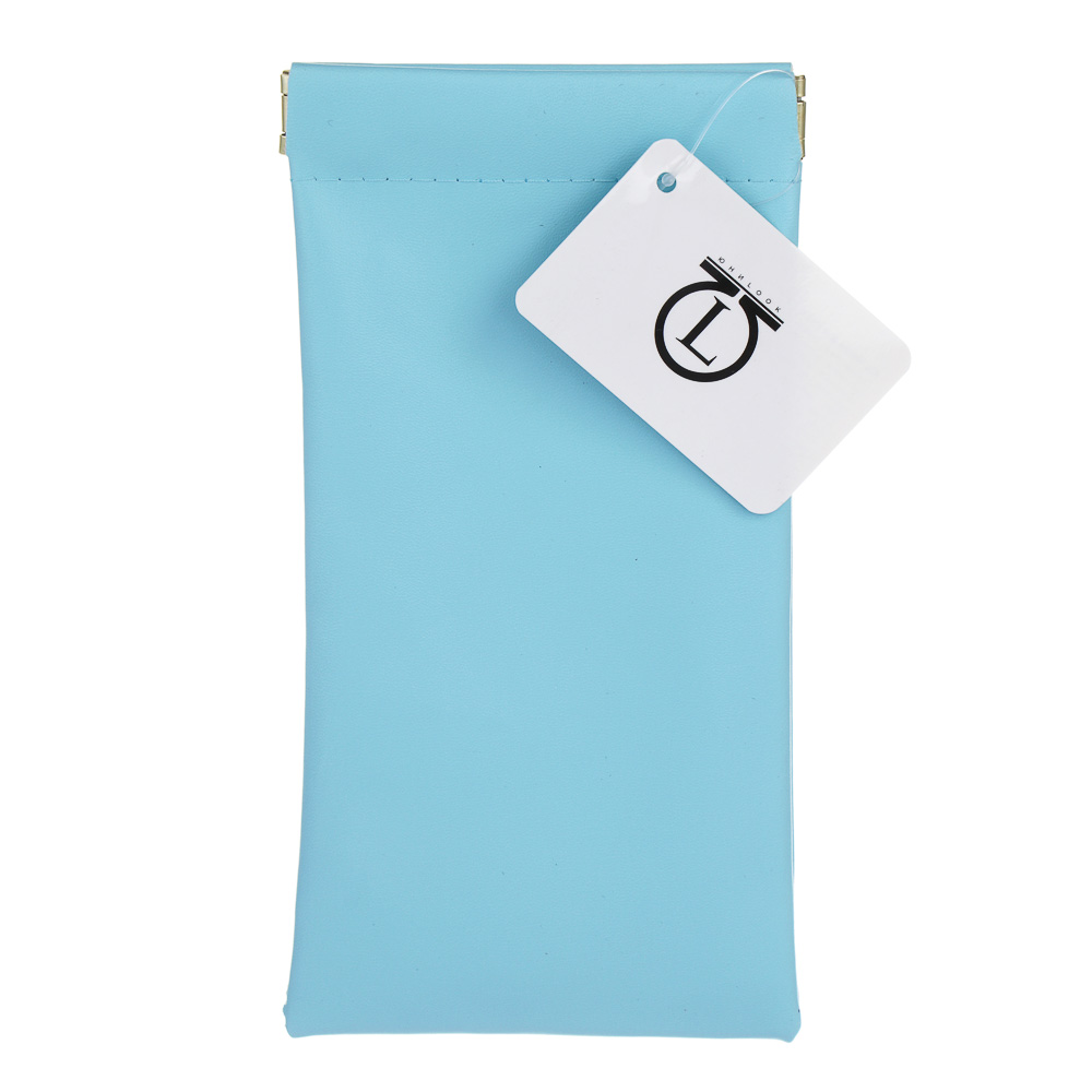 ЮL Чехол для очков мягкий с зажимом, ПУ, 18х8,5см, 5 цветов, арт.№ 339-111