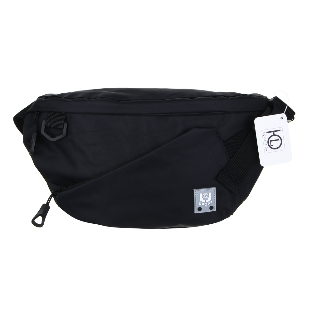 Сумка-бананка из водооталкивающей ткани тм ЮL Инновикс, 3 отделения, ПЭ, 33х17см, 2 цвета, КЖС24-04, арт.№ 337-166