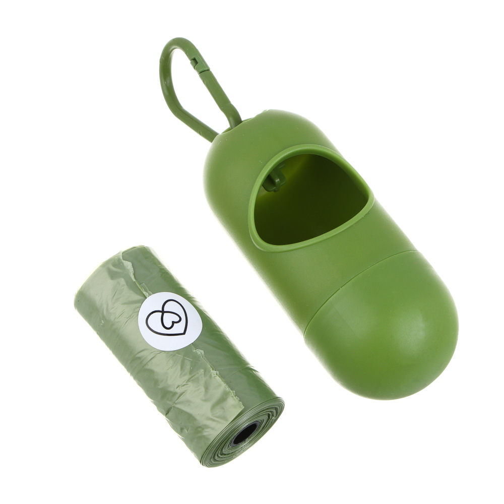 VETTA Контейнер с пакетами для уборки за домашними животными, 15 шт, ПНД, 22х29,5 см, арт.№ 273-151