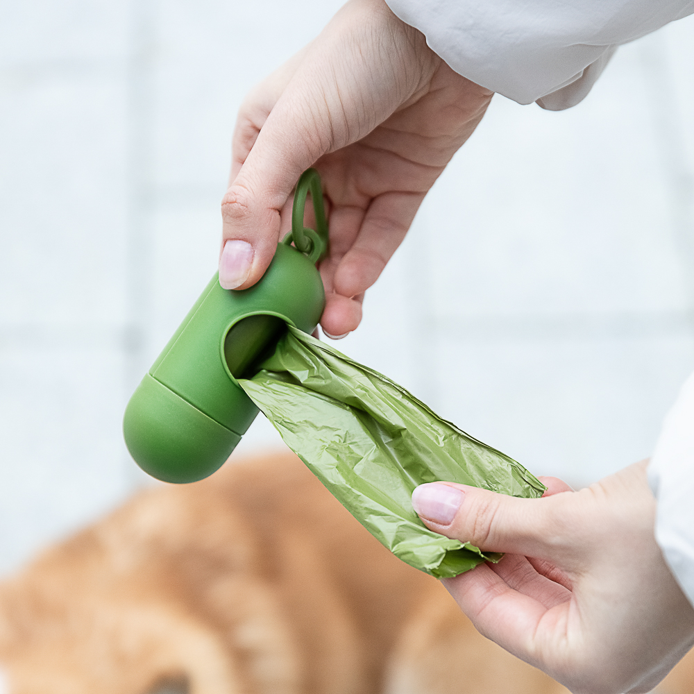 VETTA Контейнер с пакетами для уборки за домашними животными, 15 шт, ПНД, 22х29,5 см, арт.№ 273-151