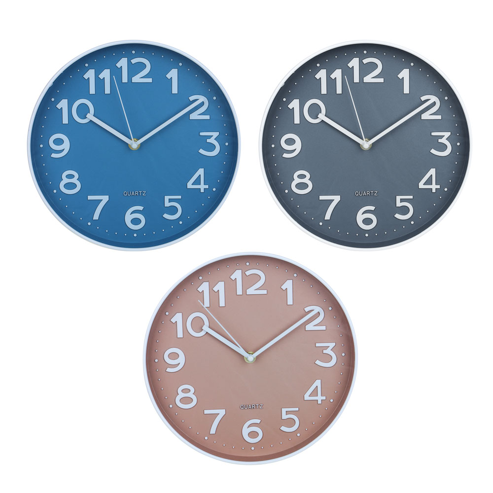 LADECOR CHRONO Часы настенные, круглые, 25 см, 3 цвета, арт.09-53, арт.№ 581-094