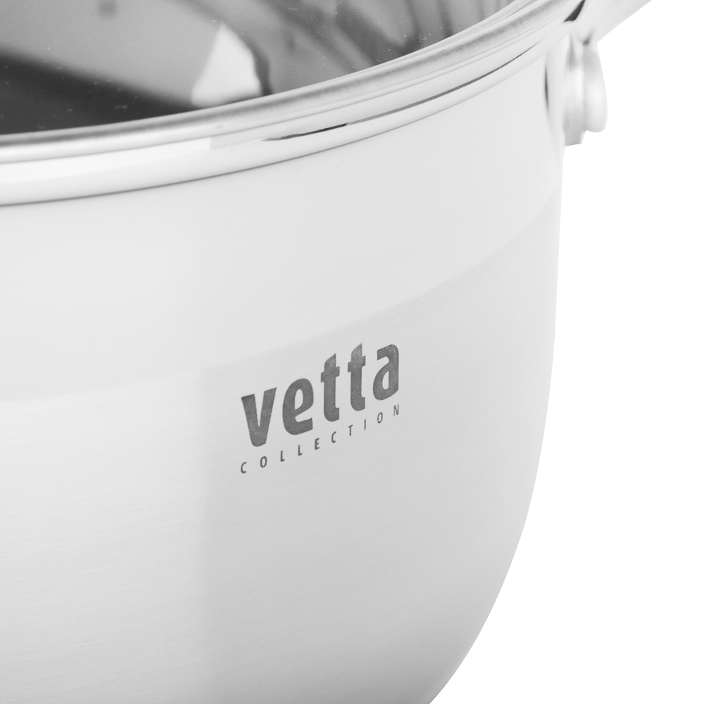VETTA Берн Кастрюля 18х11см. 2,6л. со стекл. крышкой, индукция, арт.№ 822-100
