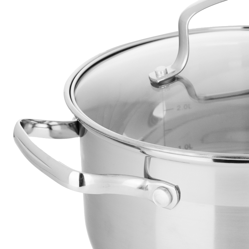 VETTA Берн Кастрюля 20х12см. 3,5л. со стекл. крышкой, индукция, арт.№ 822-101