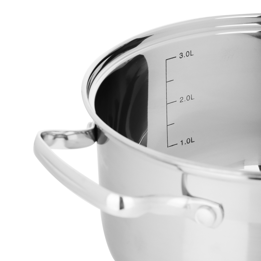 VETTA Берн Кастрюля 20х12см. 3,5л. со стекл. крышкой, индукция, арт.№ 822-101