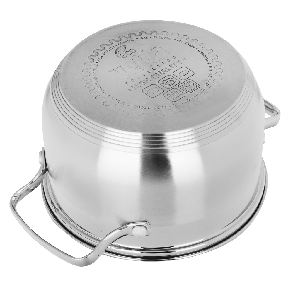 VETTA Берн Кастрюля 20х12см. 3,5л. со стекл. крышкой, индукция, арт.№ 822-101