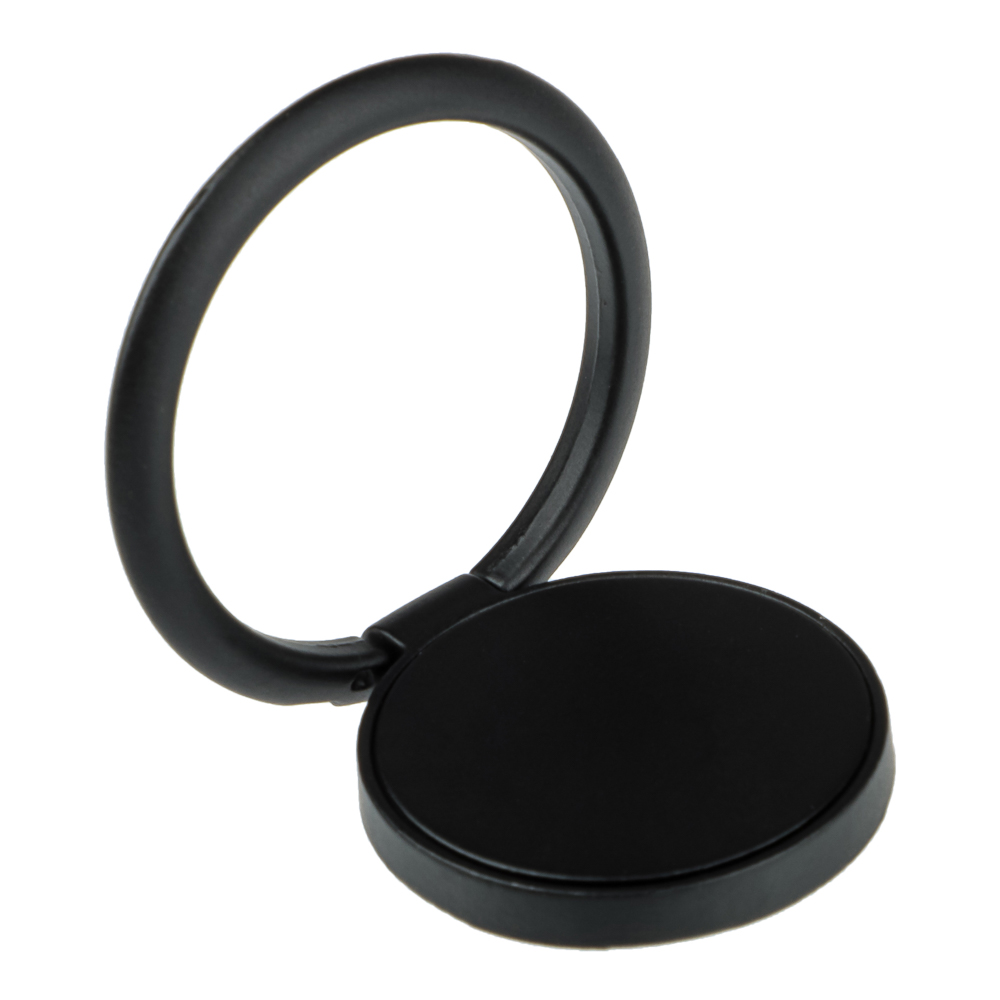 Кольцо-держатель для телефона BY, металлическое, d=33мм, черный матовый, арт.№ 470-302