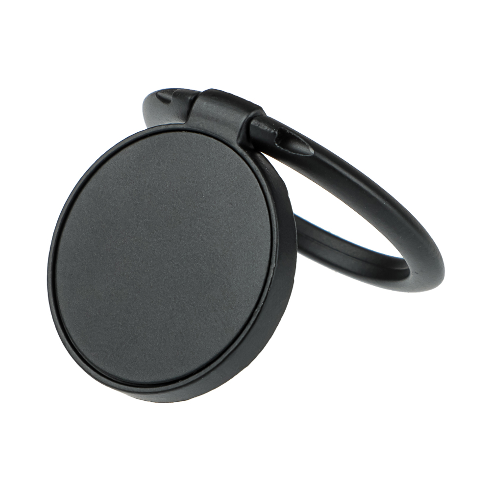 Кольцо-держатель для телефона BY, металлическое, d=33мм, черный матовый, арт.№ 470-302