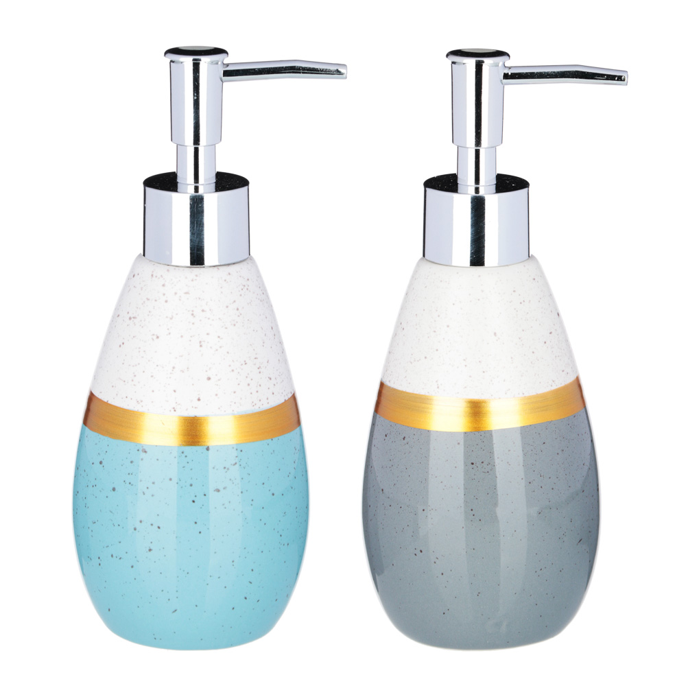 VETTA Дозатор для жидкого мыла, "Любовь с первого взгляда", керамика, 2 цвета, арт.№ 463-013