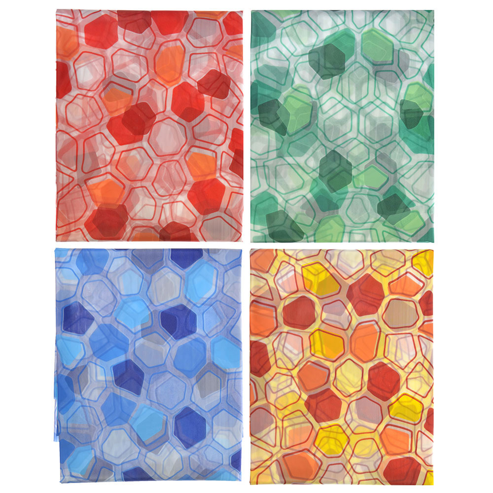 VETTA Шторка для ванной, ПЕВА, 180x180см, Мозаика, 4 цвета, арт.№ 461-068