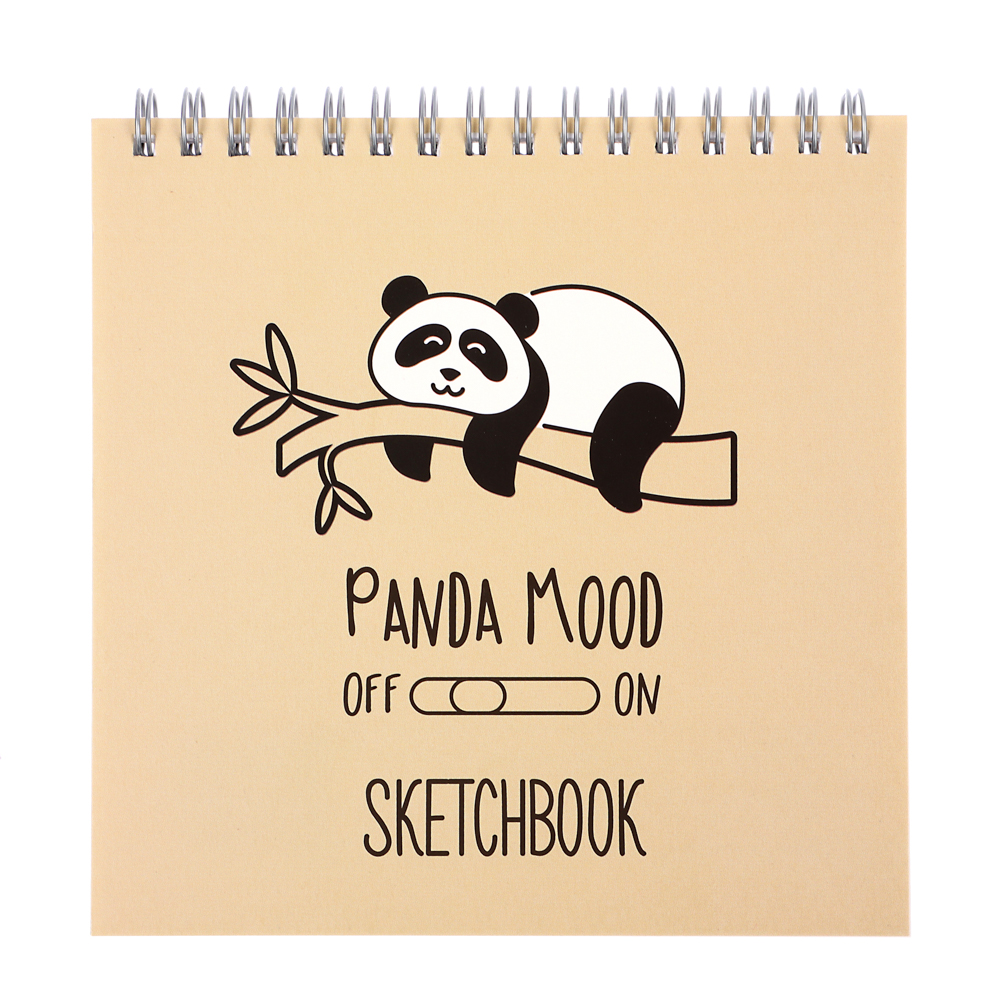 Скетчбук (альбом) 14,5х14,5см, 40л. обл.картон, блок 100г/м2, спираль, тв. подложка, 4 диз., арт.№ 515-069