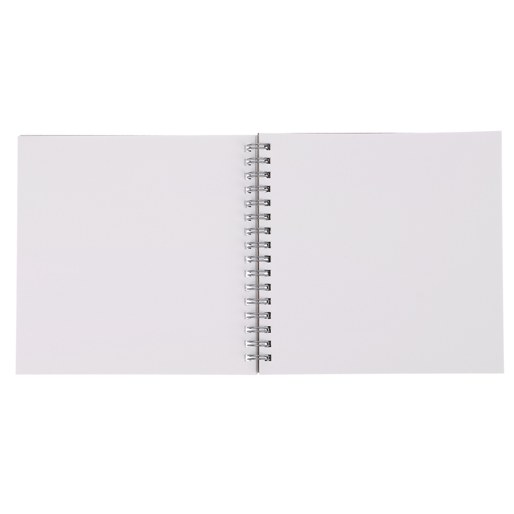 Скетчбук (альбом) 14,5х14,5см, 40л. обл.картон, блок 100г/м2, спираль, тв. подложка, 4 диз., арт.№ 515-069
