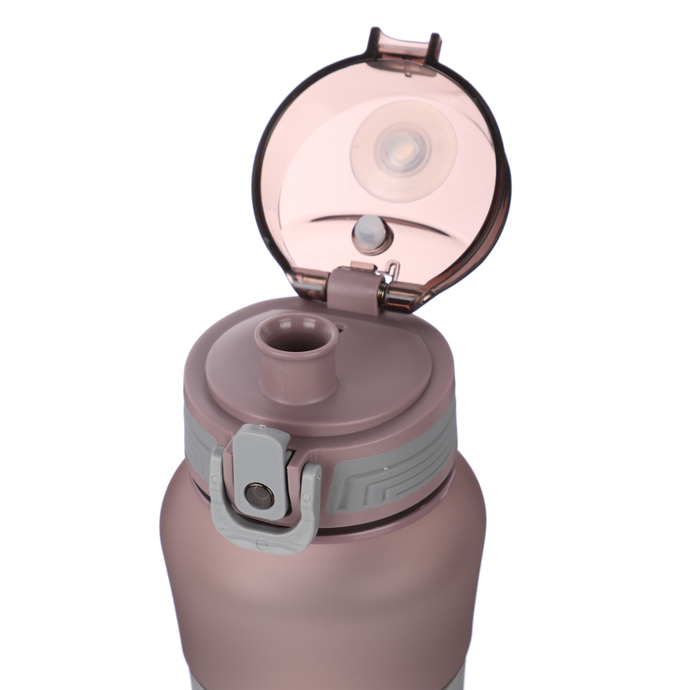 SILAPRO MAX Бутылка спортивная с замком, ELDERBERRY-ULTIMATE GREY, 600мл, РС, силикон, арт.№ 088-081