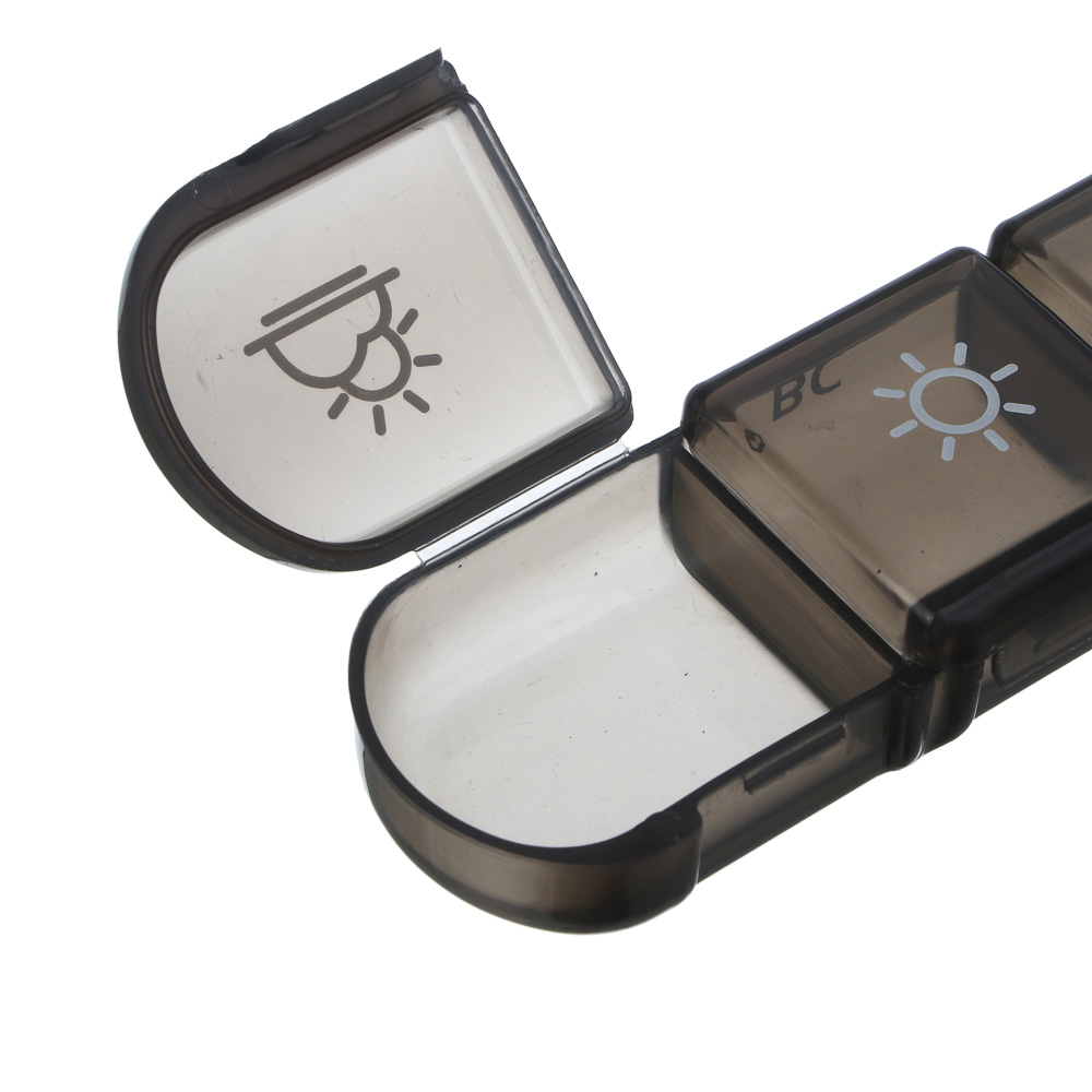 Бокс для таблеток тм VETTA, 21 ячейка, пластик, 15.6x12x4.2см, арт.№ 414-203