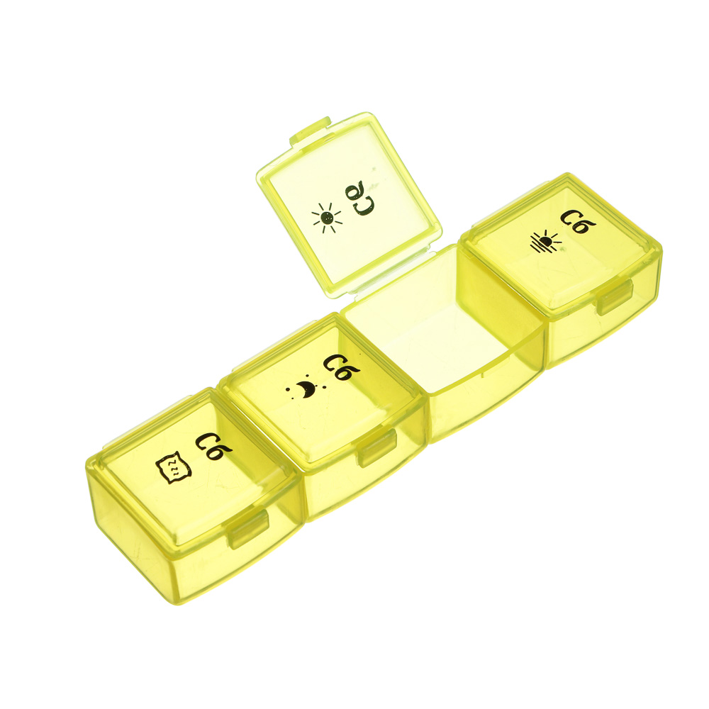 Бокс для таблеток тм VETTA, 28 ячеек, пластик, 19,5х11см, арт.№ 414-204