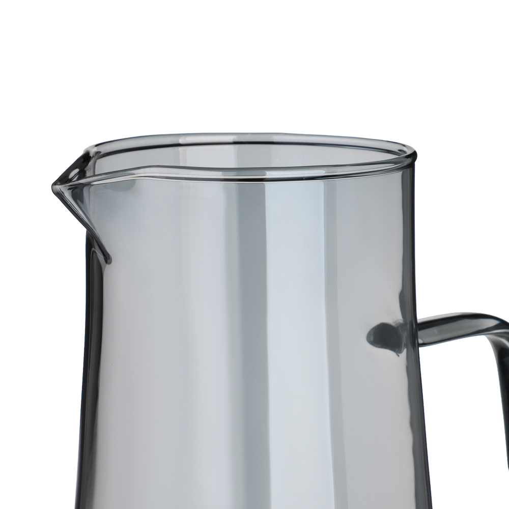 SATOSHI Графит Кувшин для воды 1,8л, 2 кружки 200мл, стекло, нерж.сталь, арт.№ 850-268