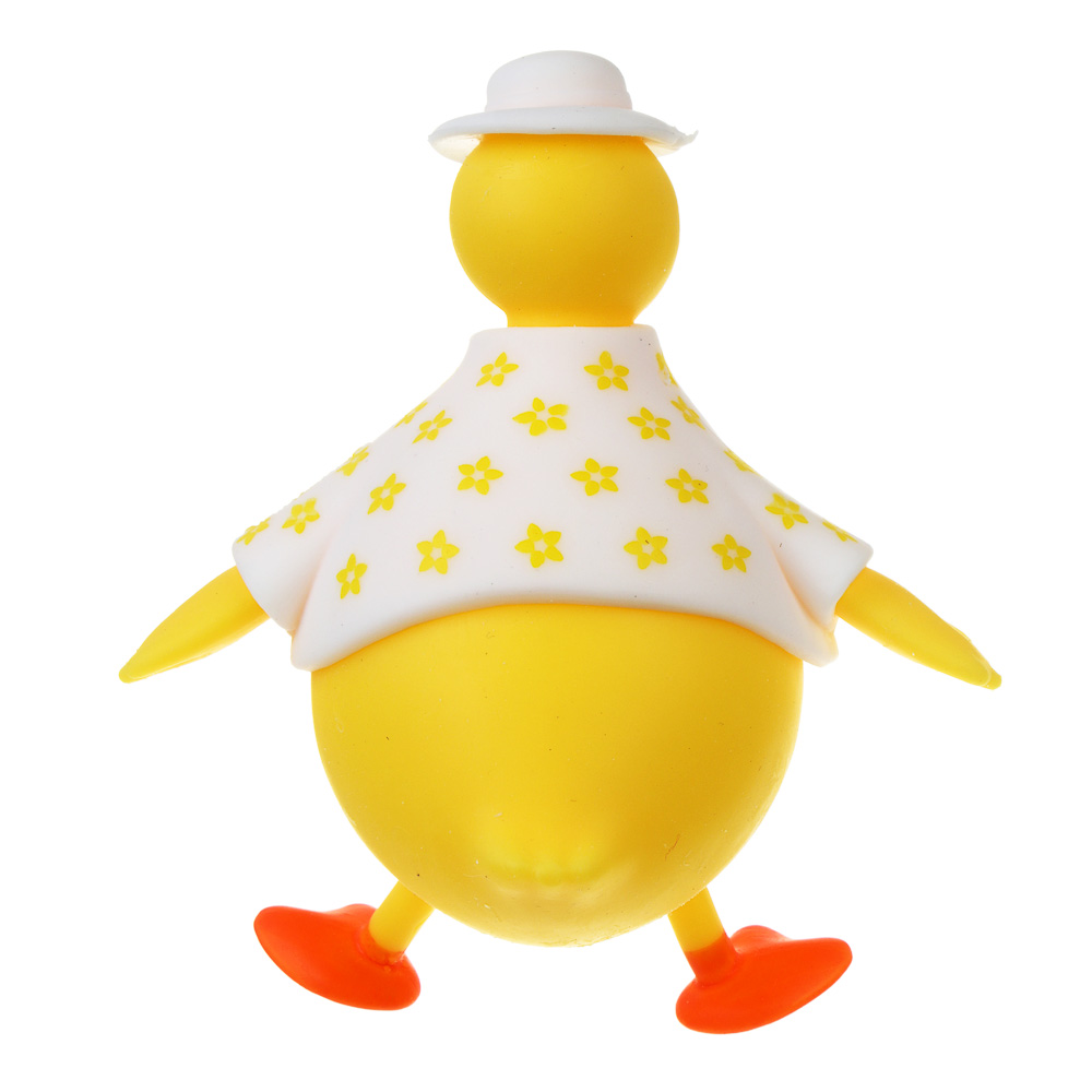 ИГРОЛЕНД Игрушка-антистресс, Утка -весельчак, TPR, 14см, 2 цвета, арт.№ 297-006