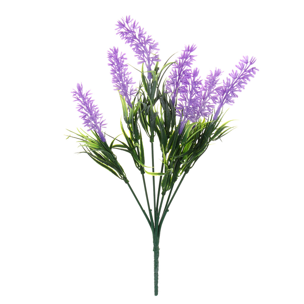 LADECOR Букет искусственных цветов лаванда, 31 см, пластик, арт.№ 535-191