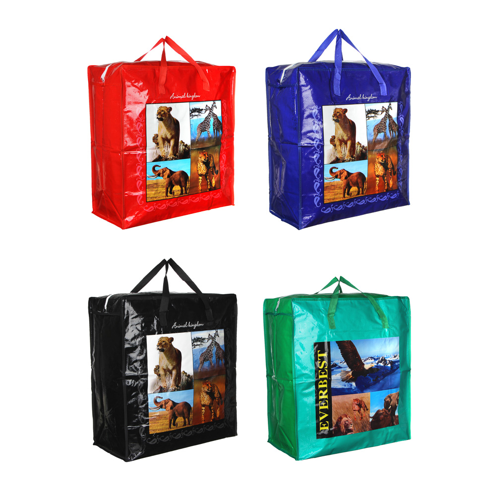 Сумка хозяйственная тм VETTA, 50х55х25см, 68 литров, до 6кг, полипропилен, 4 дизайна, арт.№ 467-095