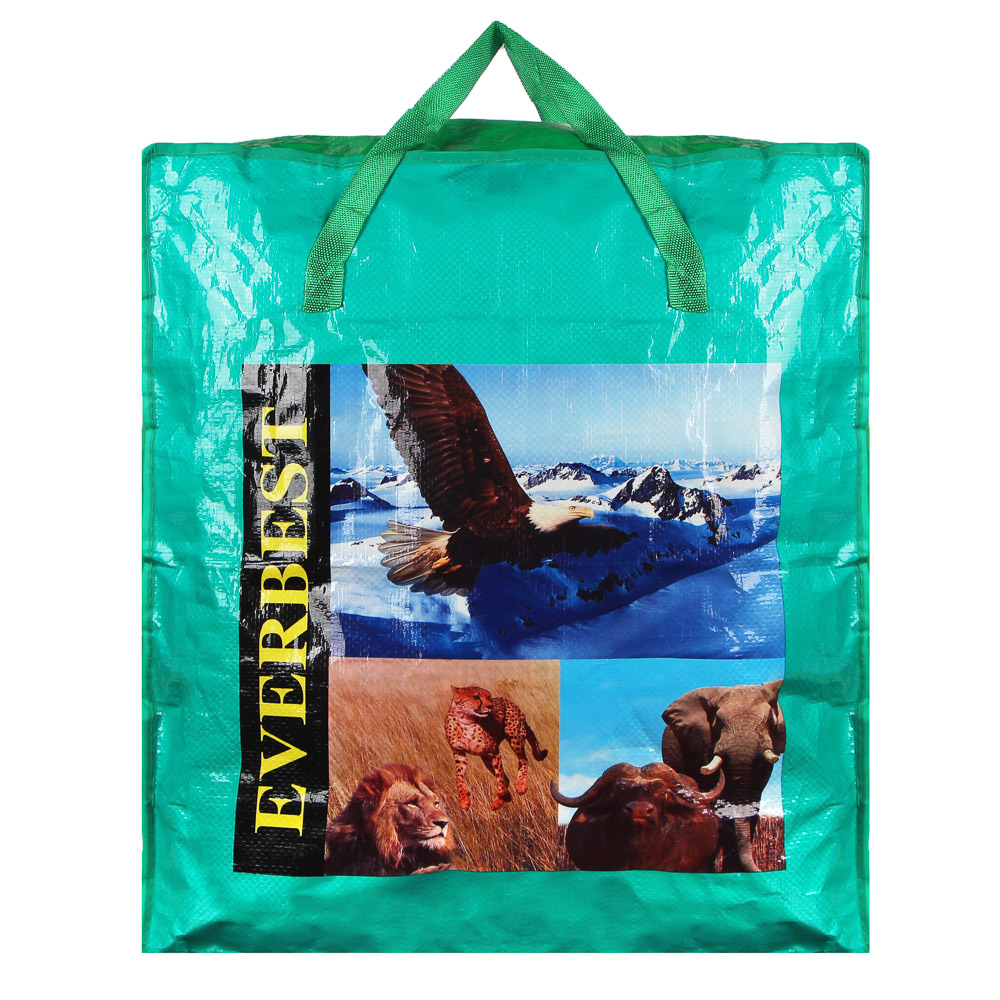 Сумка хозяйственная тм VETTA, 50х55х25см, 68 литров, до 6кг, полипропилен, 4 дизайна, арт.№ 467-095