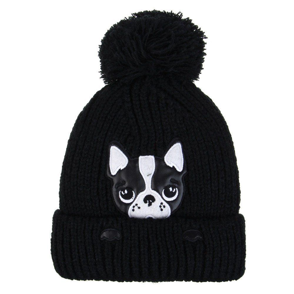 GALANTE Шапка бини детская на подкладе с аппликацией, р-р 52-54, 3 цвета, СЗШ24-24, арт.№ 314-864