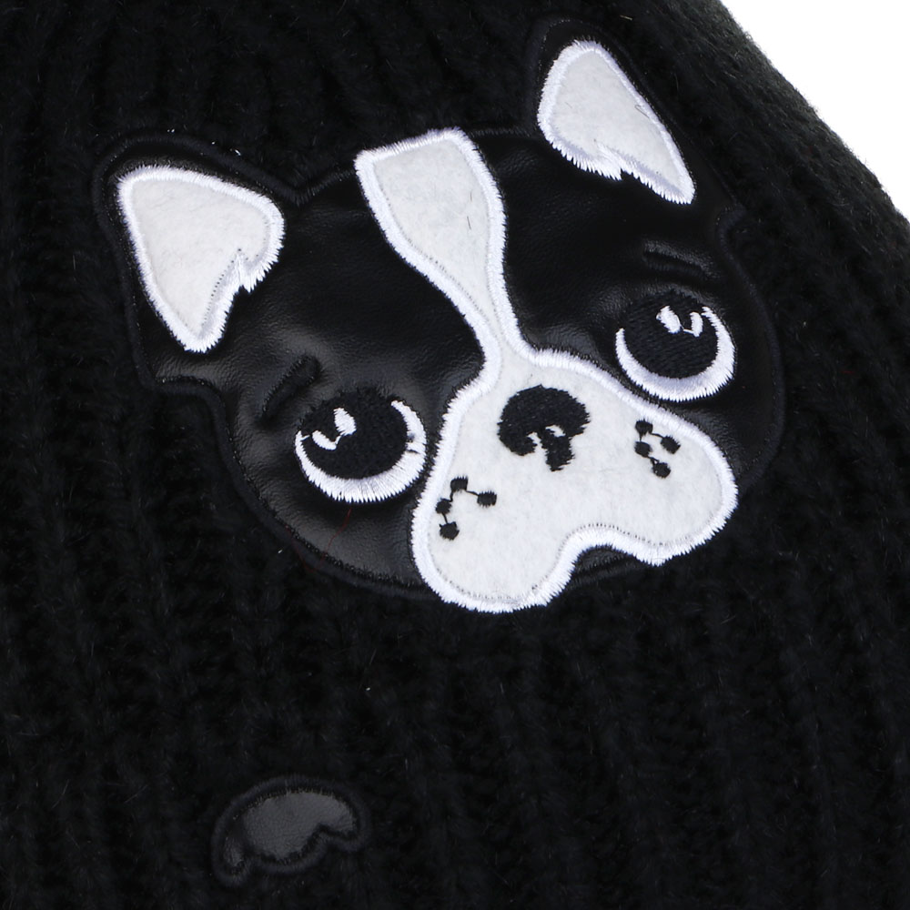 GALANTE Шапка бини детская на подкладе с аппликацией, р-р 52-54, 3 цвета, СЗШ24-24, арт.№ 314-864