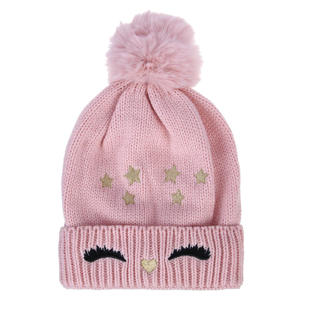 GALANTE Шапка бини детская на подкладе с вышивкой, р-р 52-54 , 3 цвета, СЗШ24-25, арт.№ 314-865