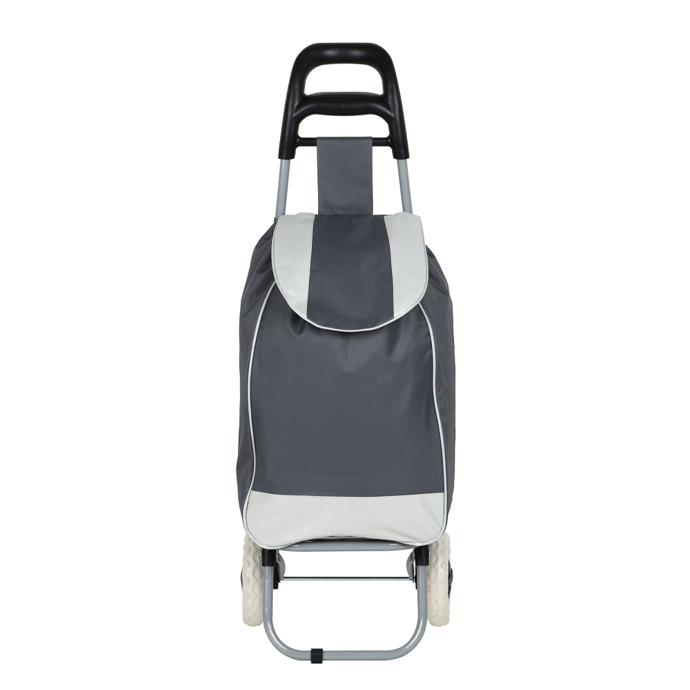 Тележка + сумка тм VETTA, до 30кг, 36х26х94см, 28л, брезент, колеса ЭВА d16см, цвет серый, арт.№ 467-248