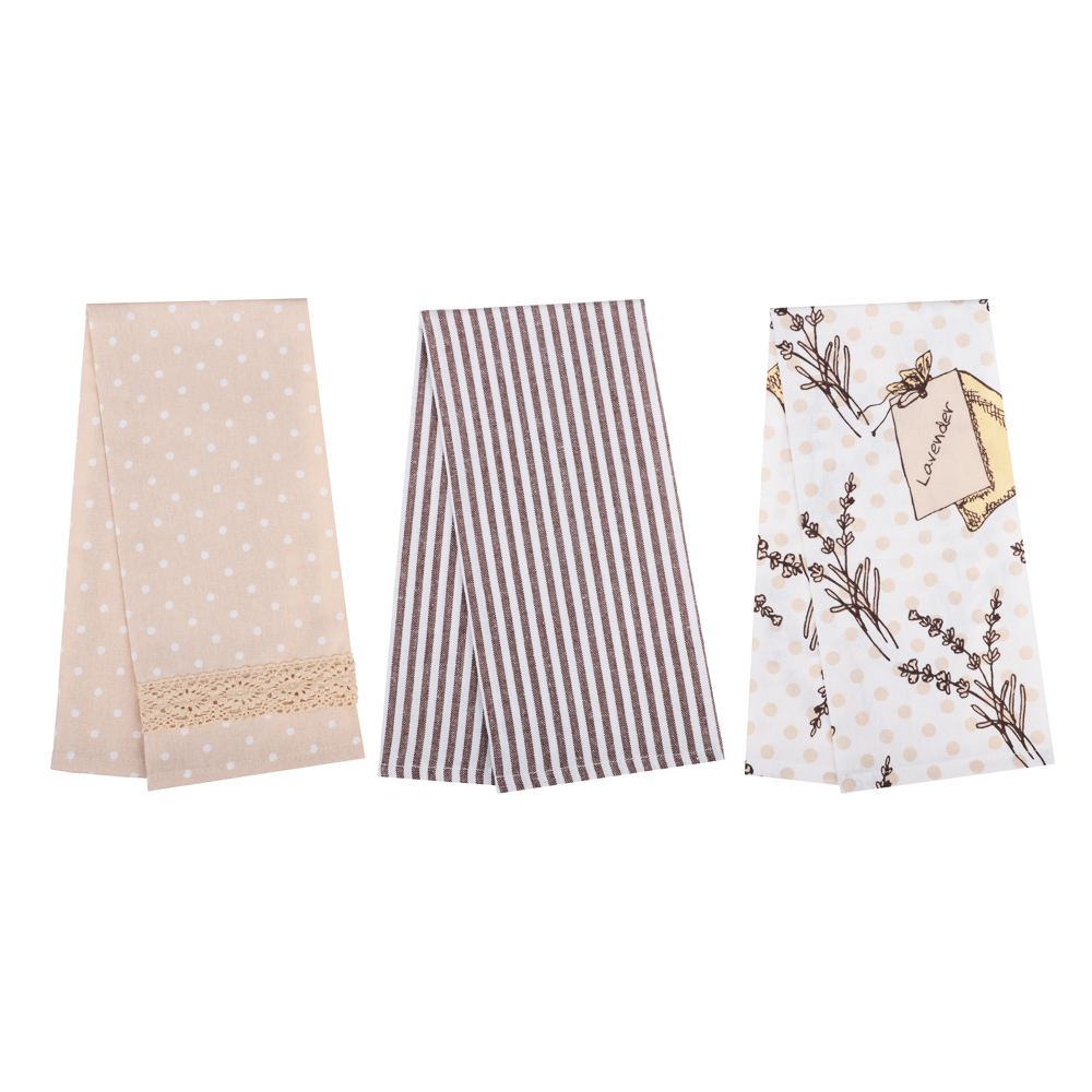 PROVANCE Комплект полотенец кухонных 3шт, 100% хлопок, 40х60см, арт.№ 434-098