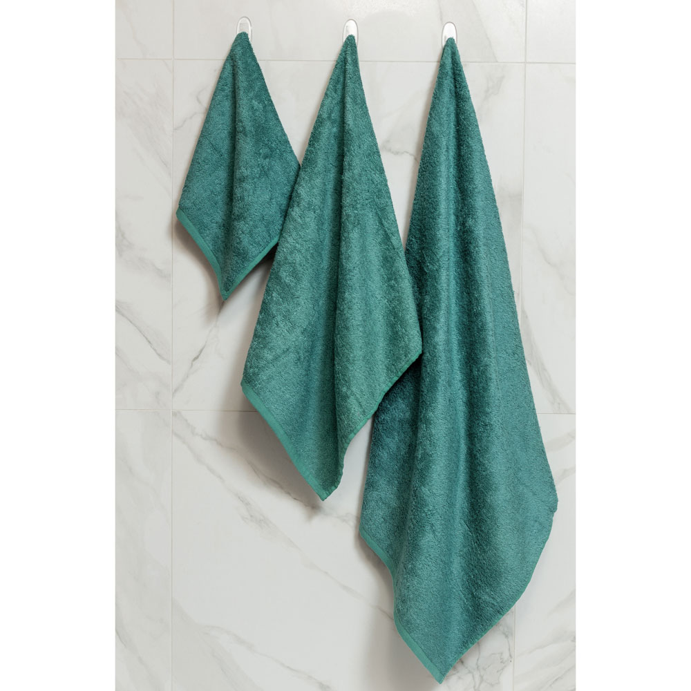 PROVANCE Бамбук Полотенце махровое, 70% бамбук, 30% хлопок, 70х130см, 400гр/м, изумруд, арт.№ 484-002